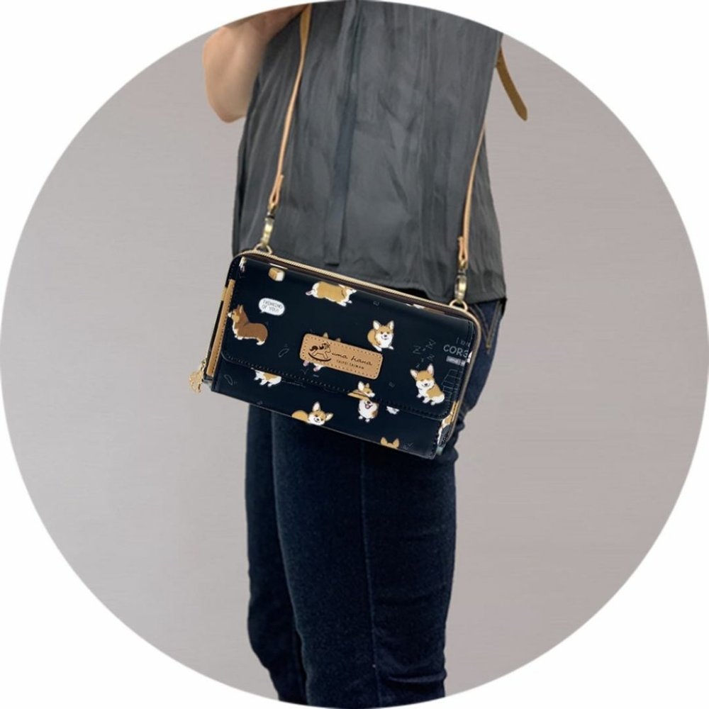 Waterproof Corgi Crossbody Shoulder Clutch Purse - Picture 3 of 15